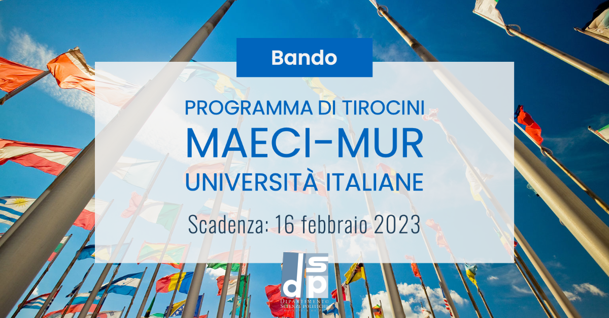Bando “Programma di tirocini MAECIMURUniversità Italiane” Scadenza