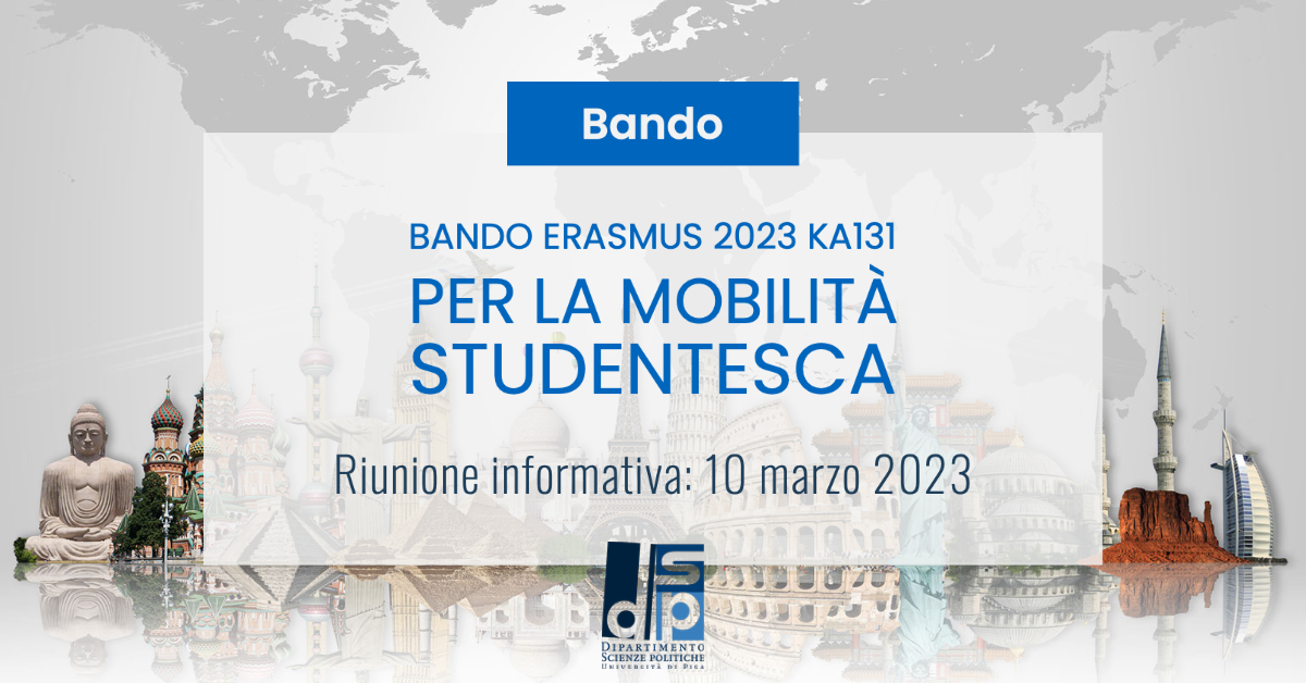 Erasmus: Riunione Informativa Bando Erasmus 2023 KA131 Per La Mobilità ...