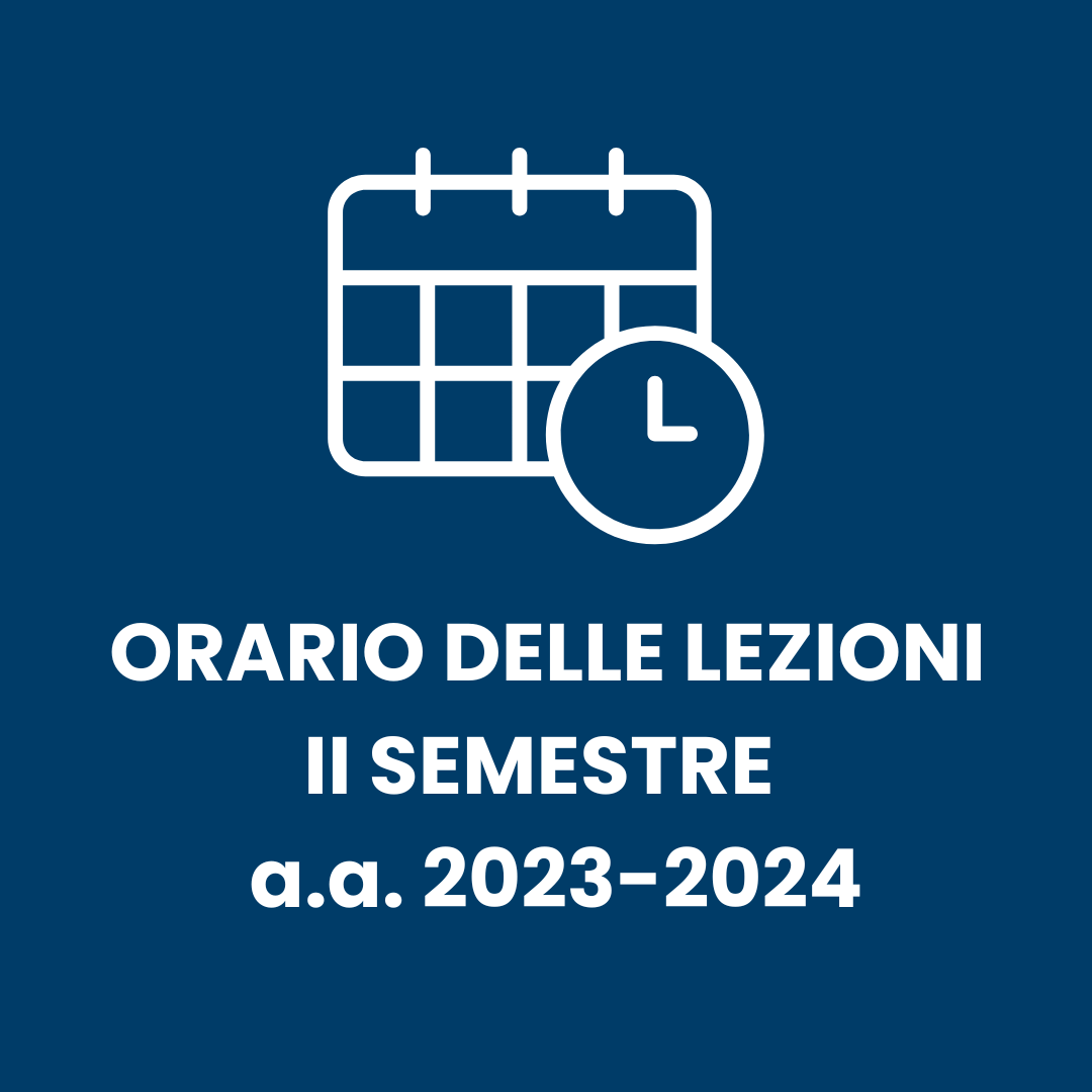 Orario delle lezioni II semestre a.a. 2023/2024 Dipartimento di