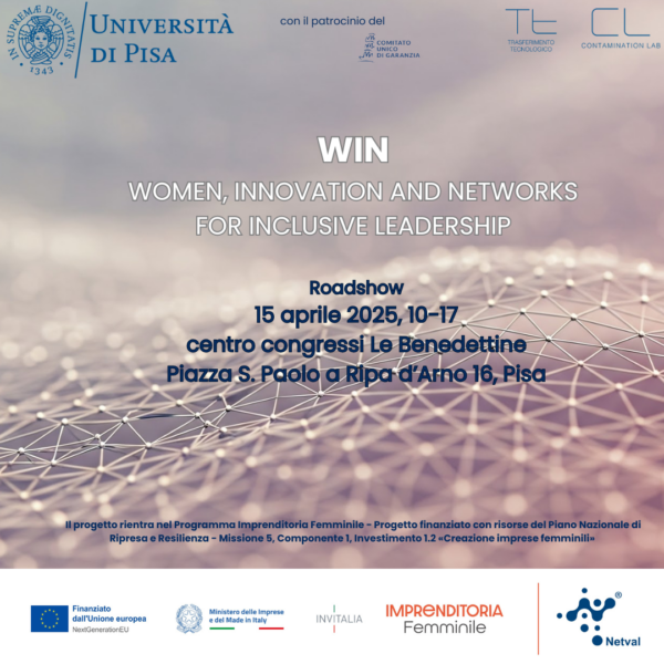 Roadshow Women, Innovation, and Networks for Inclusive Leadership e WIN Challenge: competizione di Idee per l’Innovazione e l’Inclusione